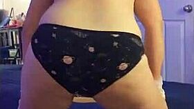 hotwife steffi april does a dirty pussy dance in lingerie