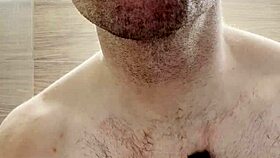 i trim my sweaty hairy armpits chest and arms post gym for upcoming shoot