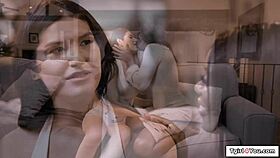 Trans zariah aura licks hairy ebony pussy beaver deep