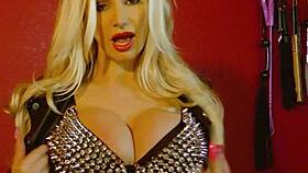 brittany andrews unwinds playing with her fun toy