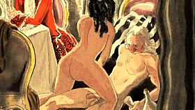 Mysterious vintage hairy beaver revealed in retro erotic pussy showcase