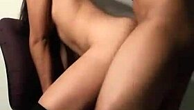 Friend Stays Over, I Pound Her Hard On Chair!