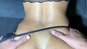 Teasing the tight little ass of this hot newbie