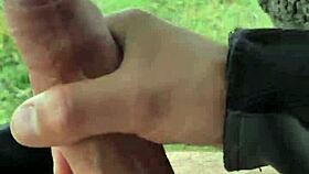 i flash my huge cock outdoors throbbing for passersby to see