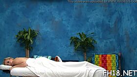 naked oiled teen gets massaged then fucked hard outdoors