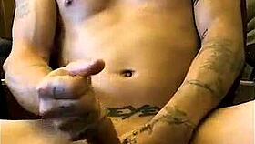 Tattooed Horny Southern Hottie Masturbates Shaved Pussy Wild!