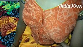 Bent over in the ranch home, Indian housewife takes hard doggystyle pounding