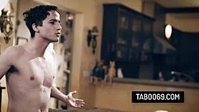 hey cougar milf christie stevens rides hard as older guy jumps in for threesome action