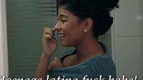 imagine cute petite latina teen giving first blowjob and hardcore fuck