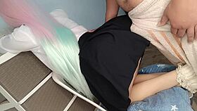 cosplay fan in tight dress explores her first time wearing skimpy panties