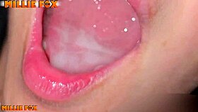 Millie Fox gulps 37 huge cum loads
