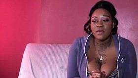 curvy ebony milf shares casting interview