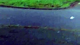 Hidden camera catches candid BLUE JEANS WALKING