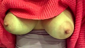 Italian milf artemisia bounces juicy big natural tits close-up