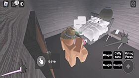 Roblox dude sneaks steamy suck and creampie with cutie