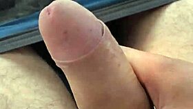 i flash my huge cock outdoors throbbing for passersby to see