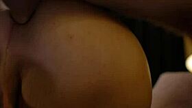 blonde tranny's curvy tits lead to sensual assfucking betrayal