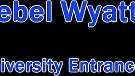 rebel wyatt strips backstage for dr tampa university exam