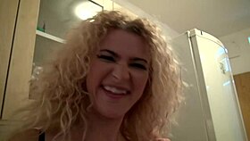 oh god, my curly blonde heart races showing this pretty pussy off