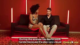 fiery spanish brunette beaver licked in brutal interracial cowgirl hump with cum facial