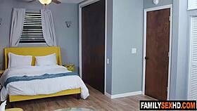 angry stepbrother unleashes hardcore 3some on stepsis and stepmom