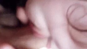 Brunette Slut Deepthroats and Sucks Massive Cock Hungrily