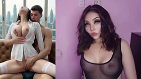 Busty Korean takes hard anal and creampie thrill