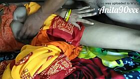 Bent over in the ranch home, Indian housewife takes hard doggystyle pounding