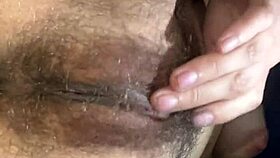 her dripping pussy leaked juices while moaning to a massive orgasm