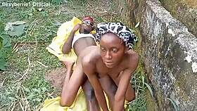 Ebony petite tight ass hammered hard by areaboy's monster thrusts relentlessly