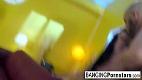 pornstars fuck wildly until massive cumshot inside her