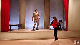 Lexi's petite redhead ass in leggings begs for a sneaky ride...