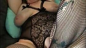 Hey, black couple's blindfolded crotchless toy frenzy starts now