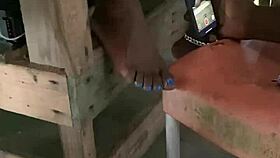 Slim-waisted slut flashes puffy pussy on public beach, who's watching? 🔥🏖️😏