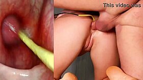 Deep anal camera fuck ends with massive internal creampie