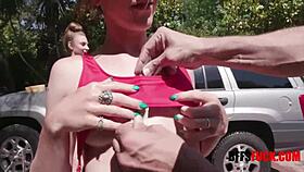 omg old dude hires these hot young carwash babes for wild outdoor fun