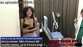 Nicole Luva endures the twisted podiatrist foot exam