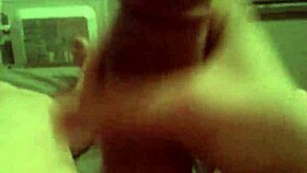 Guy strokes cock idly passing time casually