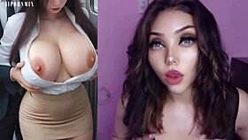 Busty Korean takes hard anal and creampie thrill