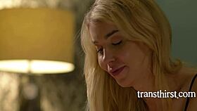 blonde tranny's curvy tits lead to sensual assfucking betrayal