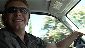 Alisandra fixes car trouble with wild big cock fucking cowgirl blowjob