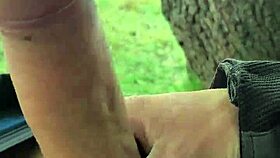 i flash my huge cock outdoors throbbing for passersby to see