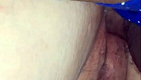 smashed that phat wet shaved pussy doggystyle with big black cock creampie in garage