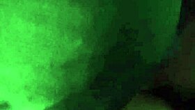 she holds cock deep in throat for long double cumshot