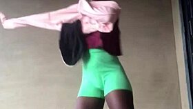 Crazy bitch twerks her massive sexy ass everywhere outdoors