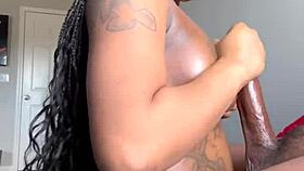 jacking huge cock straight from hospital deepthroat cumshot