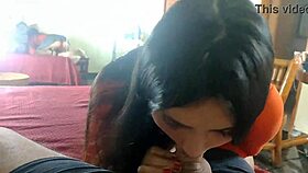 Latina visitor ends up with a creampie surprise in homemade POV.