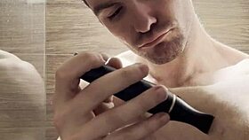 i trim my sweaty hairy armpits chest and arms post gym for upcoming shoot