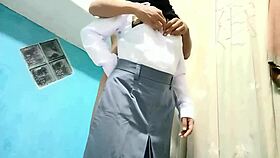 Sma student sneaks home bends over big tits pussy for hard doggystyle pounding