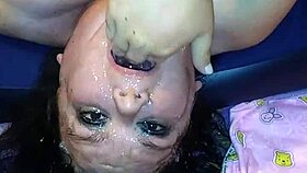 ms tl pushes limits with sloppy throat fisting display